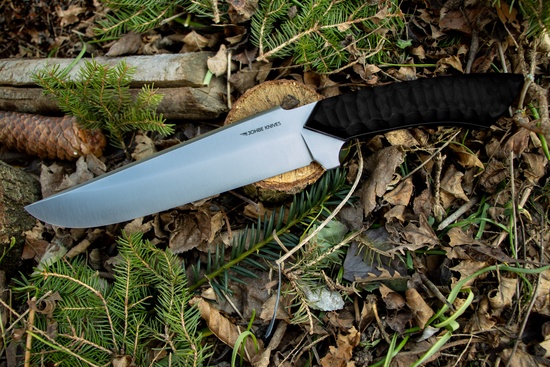 Bushcraftmesser schwarz