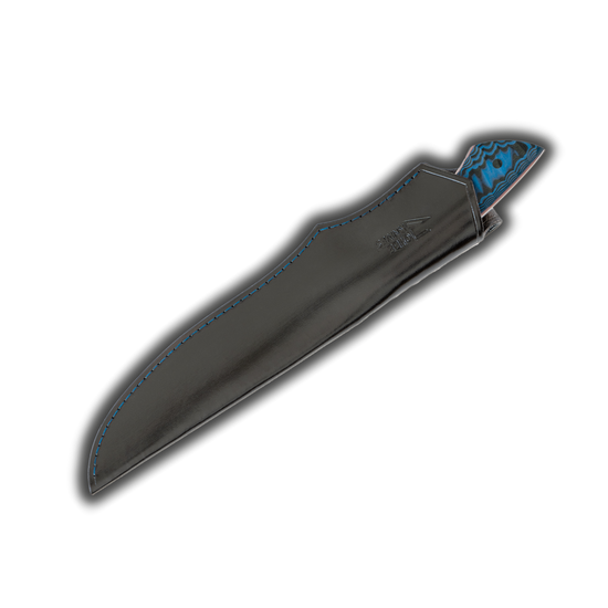 Bushcraftmesser schwarz/blau