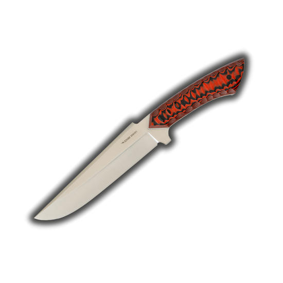 Bushcraftmesser schwarz/rot