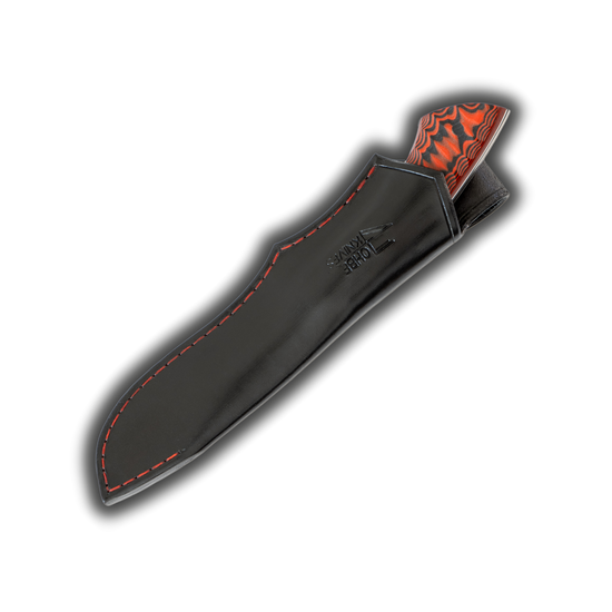 Jagdmesser schwarz/rot