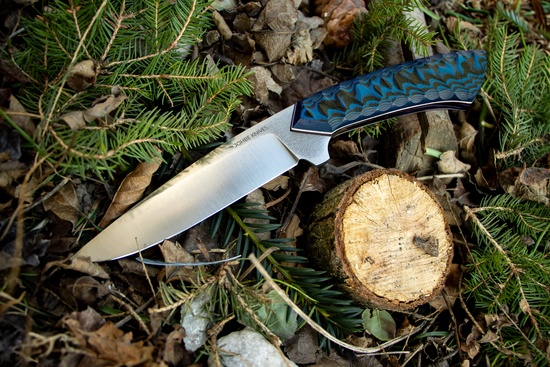 Jagdmesser schwarz/blau