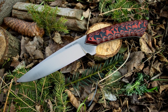 Jagdmesser schwarz/rot