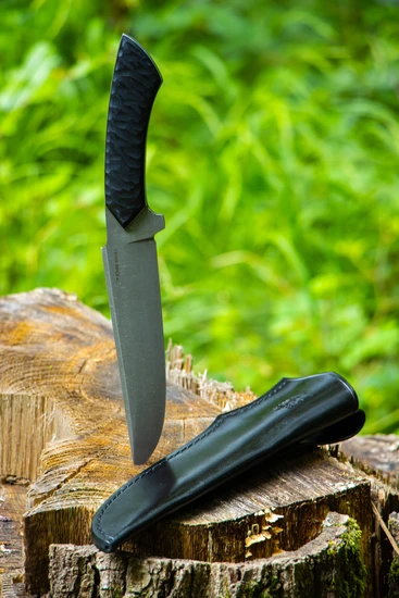 Bushcraftmesser mit Stonewash Finish
