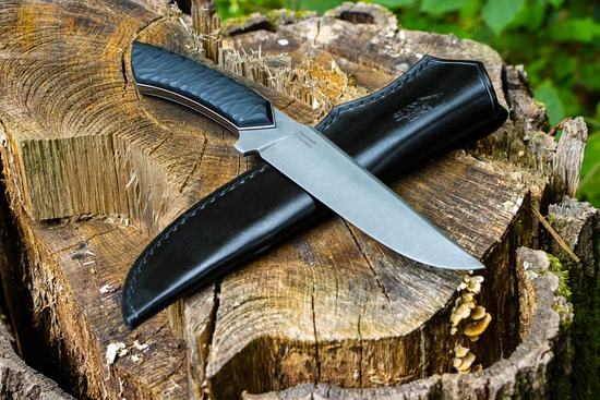 Bushcraftmesser mit Stonewash Finish