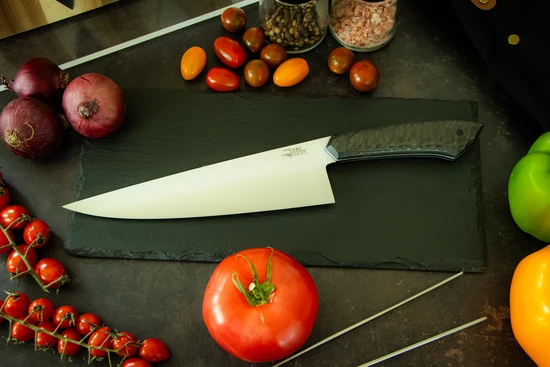 RAW Edition Kochmesser mit Carbonfasergriff