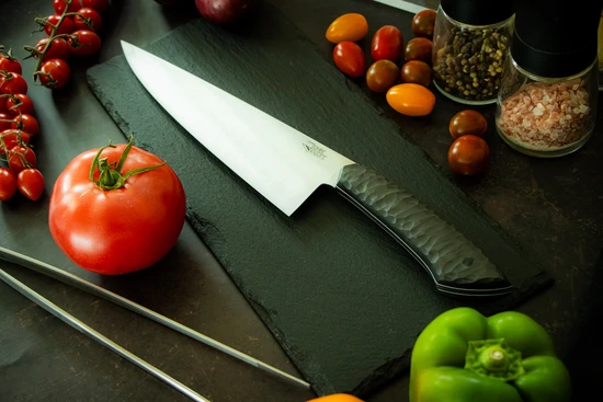 RAW Edition Kochmesser mit Carbonfasergriff