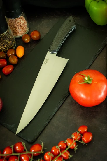 RAW Edition Kochmesser mit Carbonfasergriff