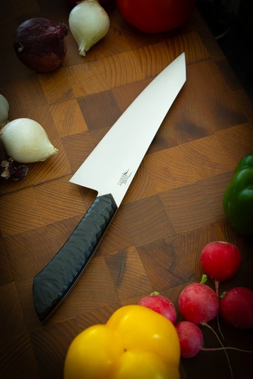 Santoku Messer mit Griff aus Ebenholz