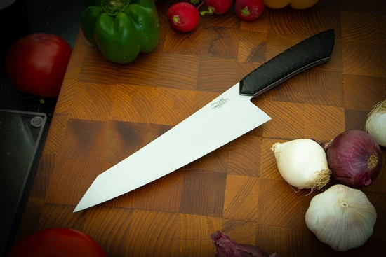 Santoku Messer mit Griff aus Ebenholz