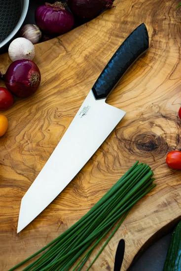 Santoku Messer mit Griff aus Ebenholz