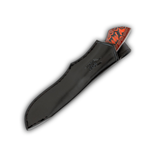 Jagdmesser schwarz/rot