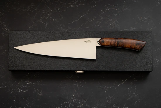 Kochmesser mit Griff aus Rosskastanie