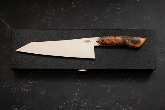 Santoku Messer mit Griff aus Rosskastanie