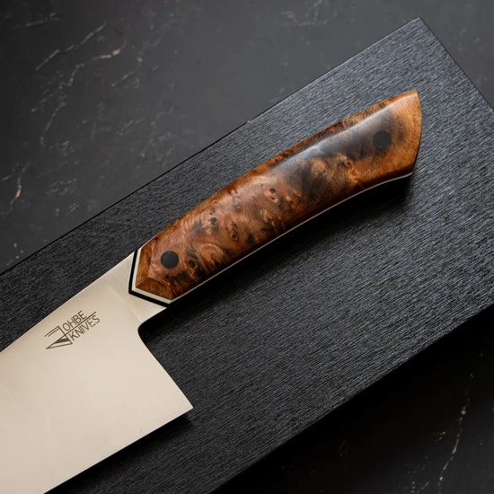 Santoku Messer mit Griff aus Rosskastanie