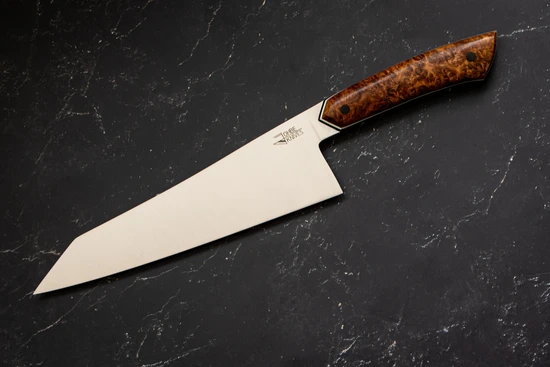 Santoku Messer mit Griff aus Amboina Maser