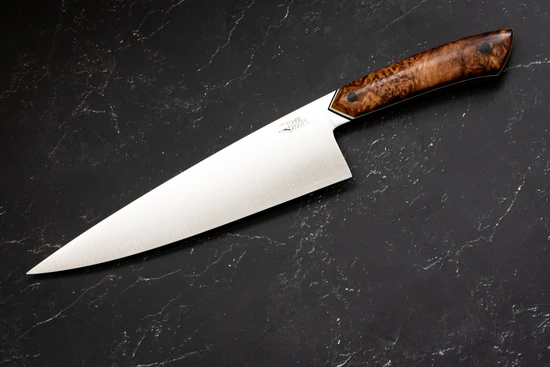 Kochmesser mit Griff aus Amboina Maser