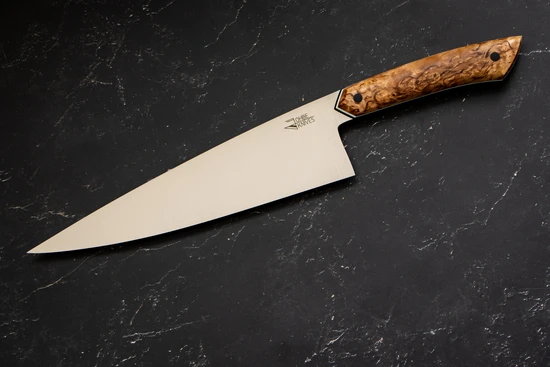 Kochmesser mit Griff aus Maserbirke