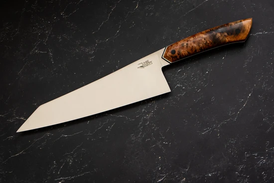 Santoku Messer mit Griff aus Rosskastanie