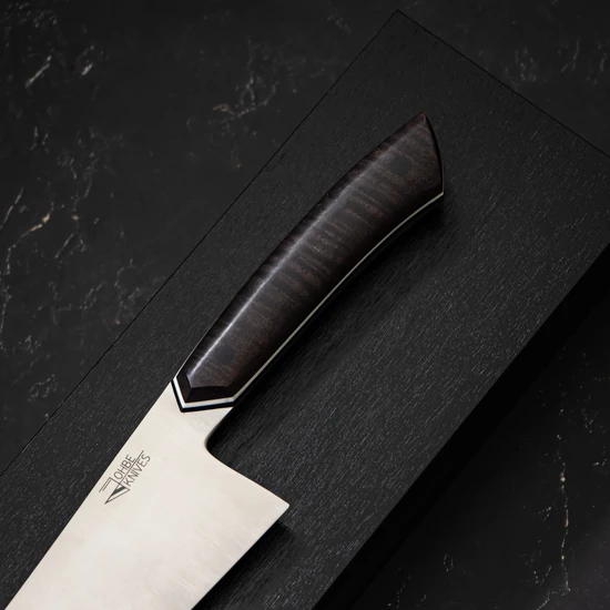 Santoku Messer mit Griff aus Mangoholz